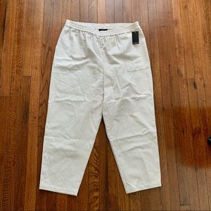 Eloquii NWT Striped Pull-On Pants